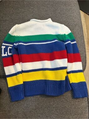 Colorful Striped Knit Sweater — Multi Color